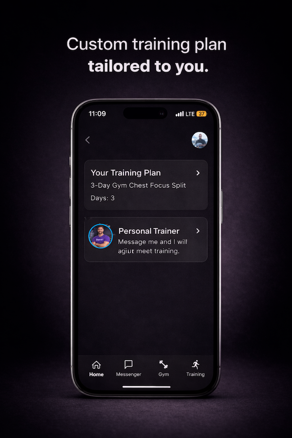 Fitliner training plan screen